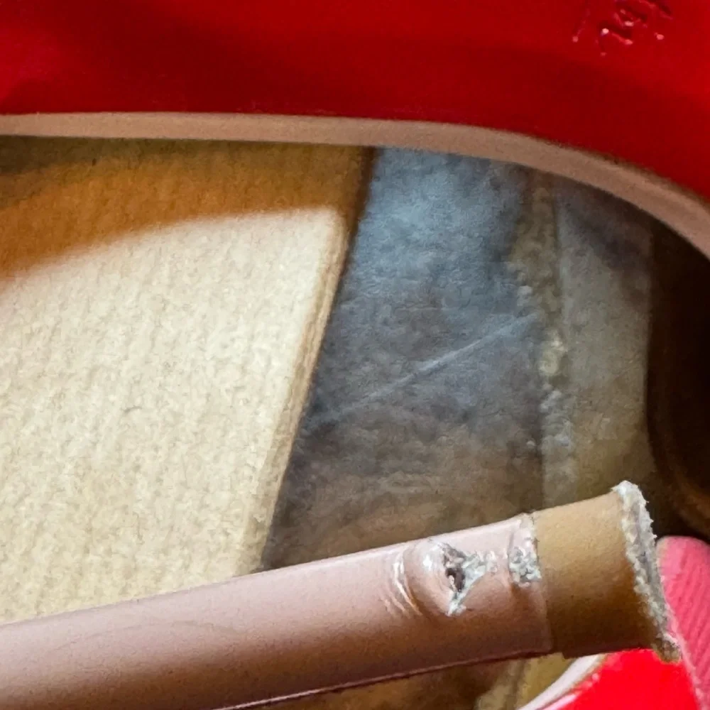 Authentic Christian Louboutin 37 Blush Pink/Taupe high heels - Picture 7 of 16